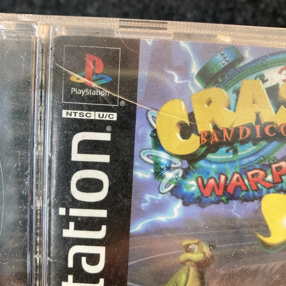 Crash Bandicoot 3 Warped Black Label Sony Playstation‎ 1 PS1 With Book 1998